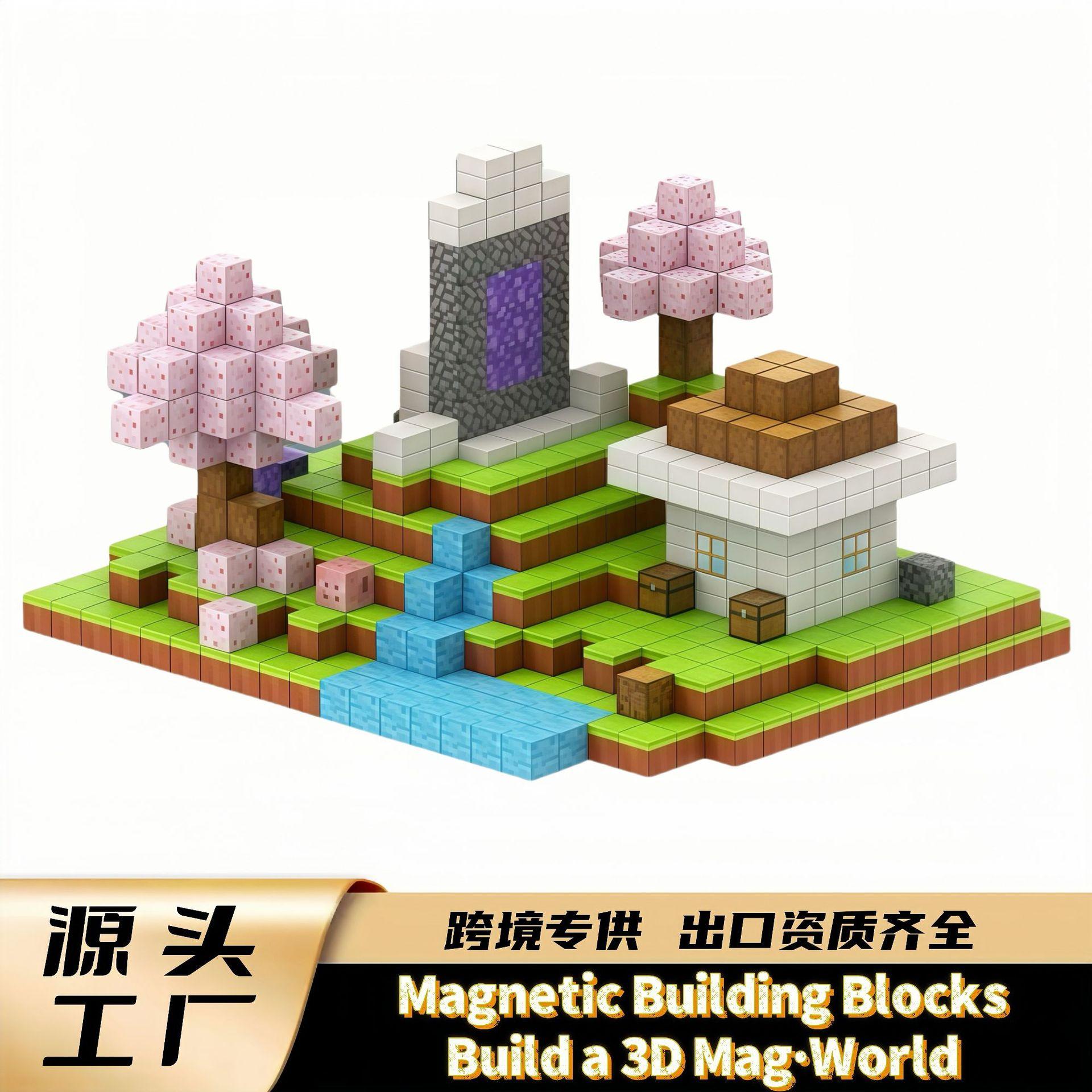 我的世界手办系列拼装积木小人仔