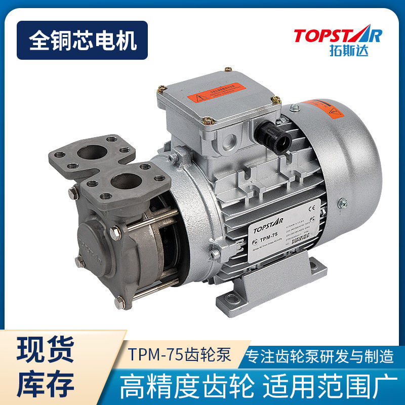 大流量电动圆弧抽液齿轮泵 内齿轮式机油泵 高转速转子泵