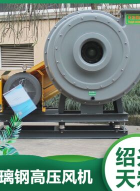 绍兴天宏玻璃钢离心风机 防爆高压离心风机BF9-19联轴器传动