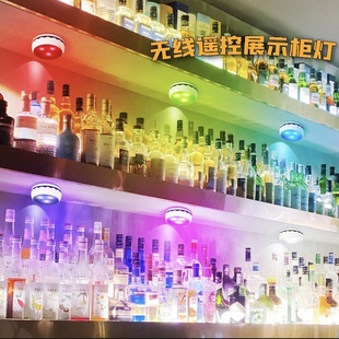 无线遥控展示柜led柜底灯可充电定时模型手办柜灯酒柜饰柜电池灯