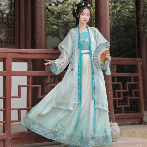 慕晴瑶2023宋制汉服女飞机袖褙子