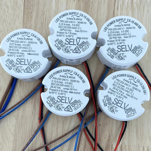 伊戈尔LED电源恒流防水镇流器路灯筒灯驱动电源5W~42W