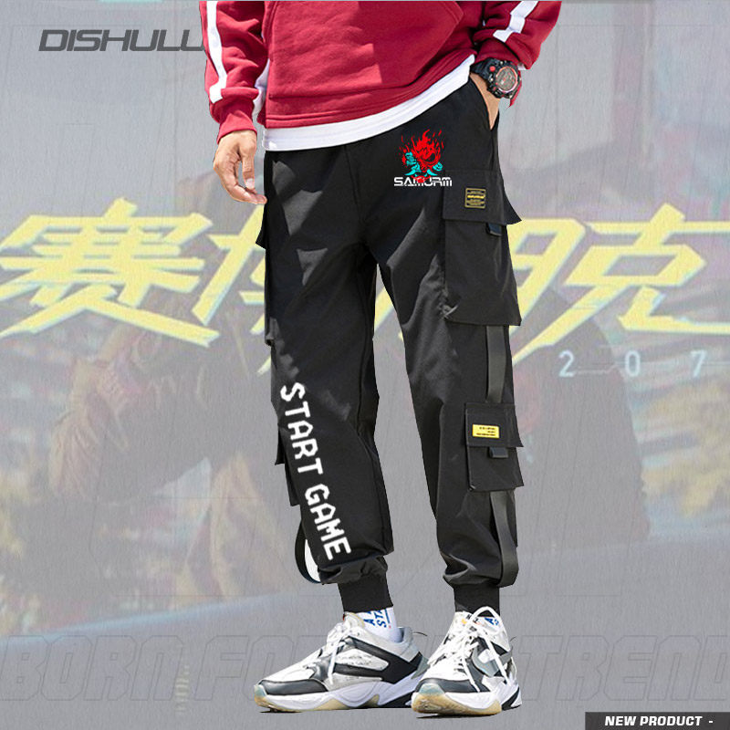 赛博朋克2077游戏周边小脚卫裤子男女休闲长裤运动裤收口缩束脚裤