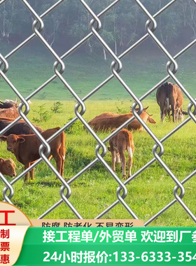 热镀锌铁丝网养鸡牛羊加粗超硬养殖网勾花网户外防锈防腐专用围栏