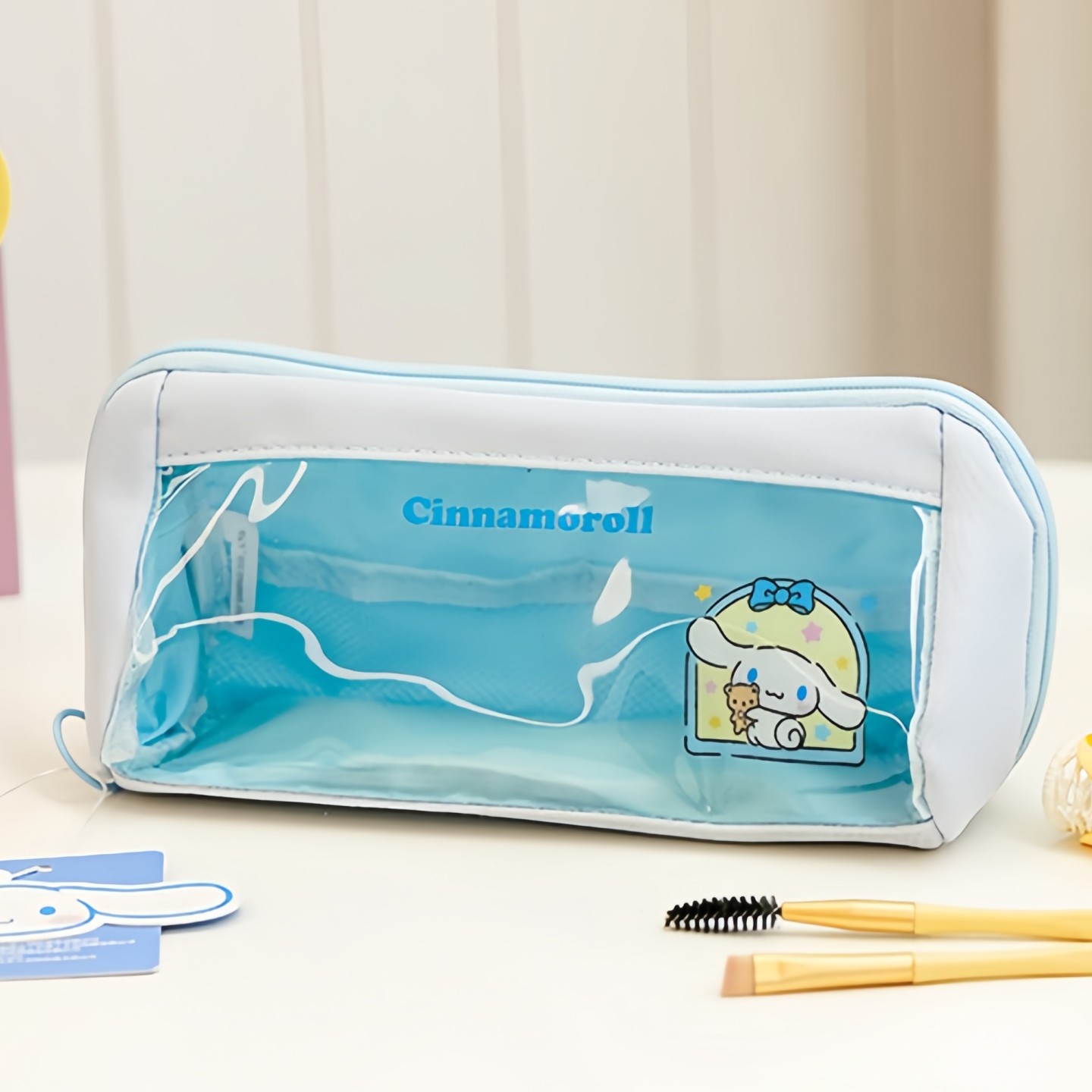 玉桂狗透明化妆包时尚简约大容量旅行手提透明款大耳狗洗漱收纳包,户外/登山/野营/旅行用品,洗漱包/化妆包,淘宝优惠券,粉丝福利购,淘宝优惠卷