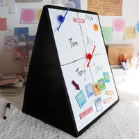 Foldable portable small whiteboard, hand-held home teaching magnetic writing board, English classroom doodle drawing board, black and white erasable thumbnail 5