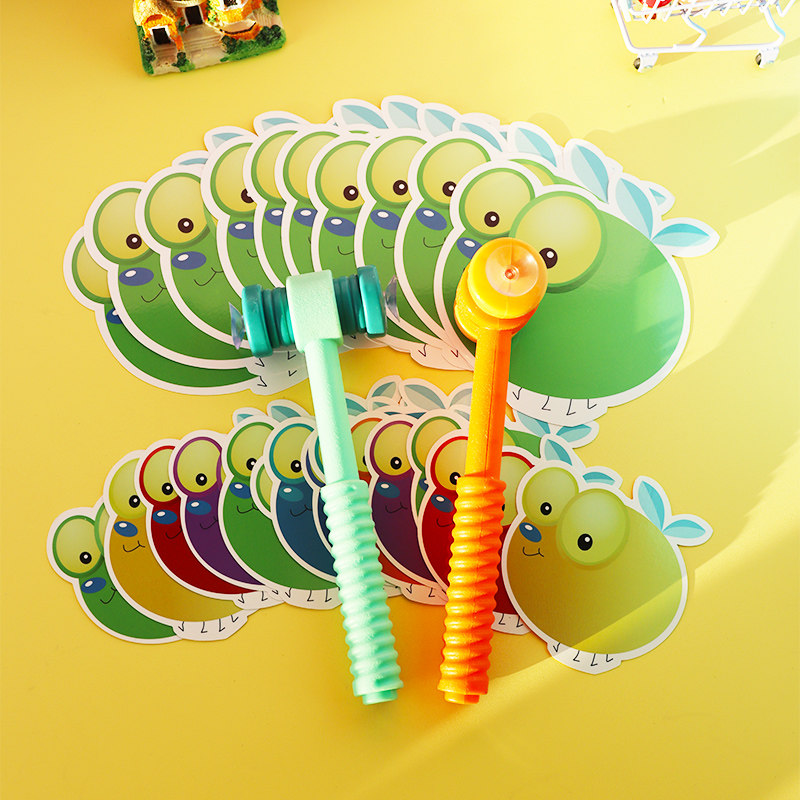 敲苍蝇游戏可擦写英语卡片教具