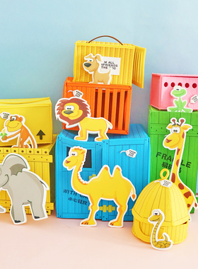 Dear Zoo亲爱的动物园绘本立体动物毛毡教具儿童讲故事围裙剧道具