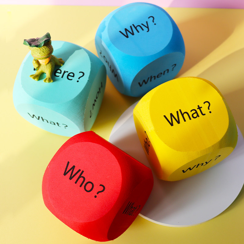 骰子教具英语疑问词儿童课堂色子玩具小学生早教教学大号创意红色,运动/瑜伽/健身/球迷用品,色子/骰子,淘宝优惠券,粉丝福利购,淘宝优惠卷