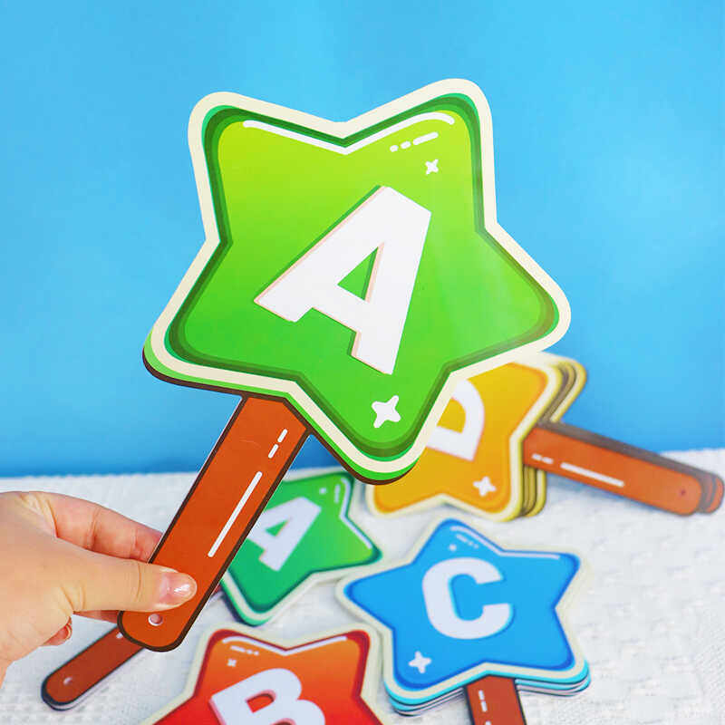 英语ABCD评委打分牌课堂游戏道具