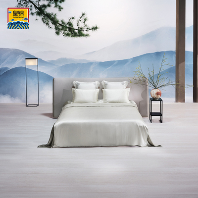 【皇锦】新品上市真丝夏凉被素色简约双人蚕丝被-四季纳福HJ11846