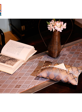 皇锦织锦纸巾盒-梅开五福HJ12952