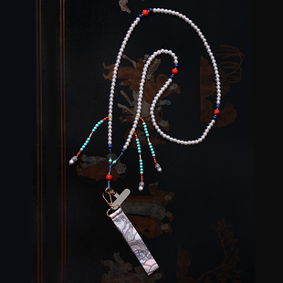 【皇锦文创】手机链斜跨珍珠新中式配饰挂绳 结实耐用