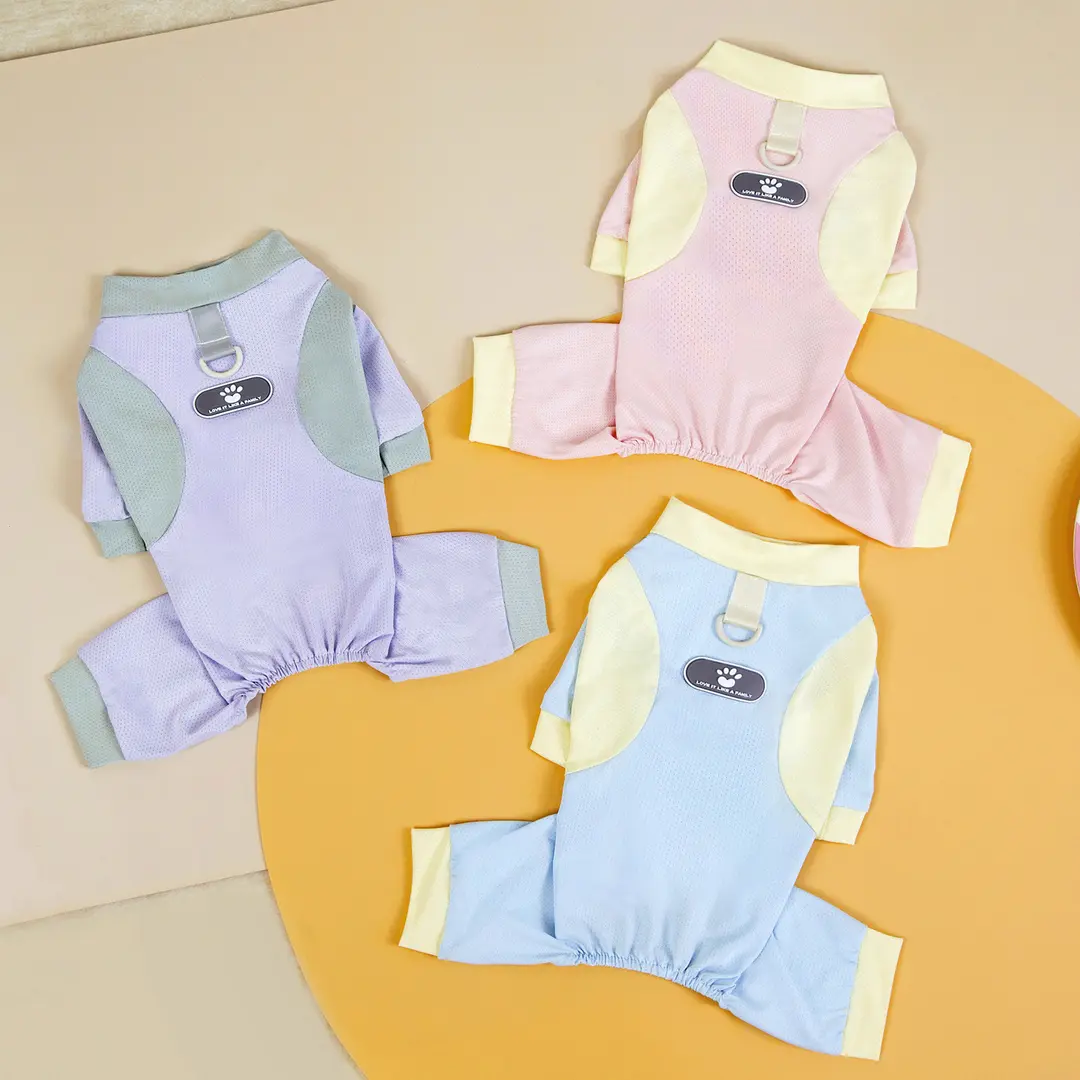 寵物清涼冰絲網眼家居服