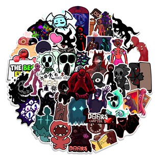 50张doors roblox Figure门中惊魂逃离游戏贴纸水杯电脑手机贴纸