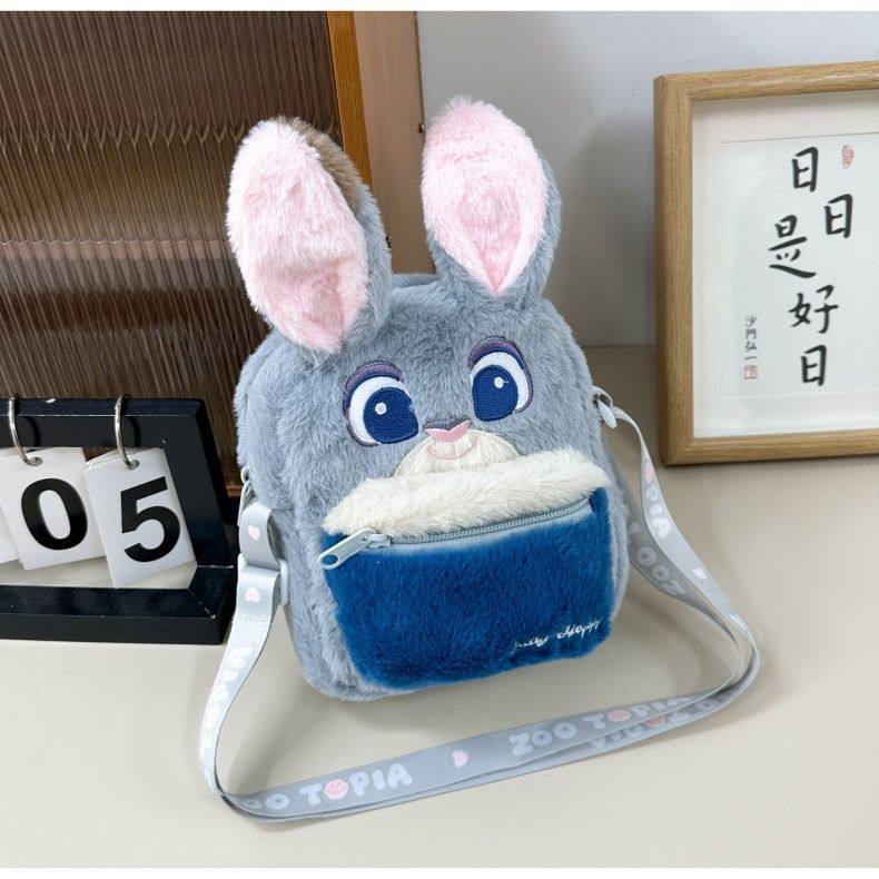疯狂动物城卡通毛绒包朱迪尼克兔子公仔斜挎单肩包玩偶手机零钱包,模玩/动漫/周边/娃圈三坑/桌游,动漫背包/钱包/箱包,淘宝优惠券,粉丝福利购,淘宝优惠卷