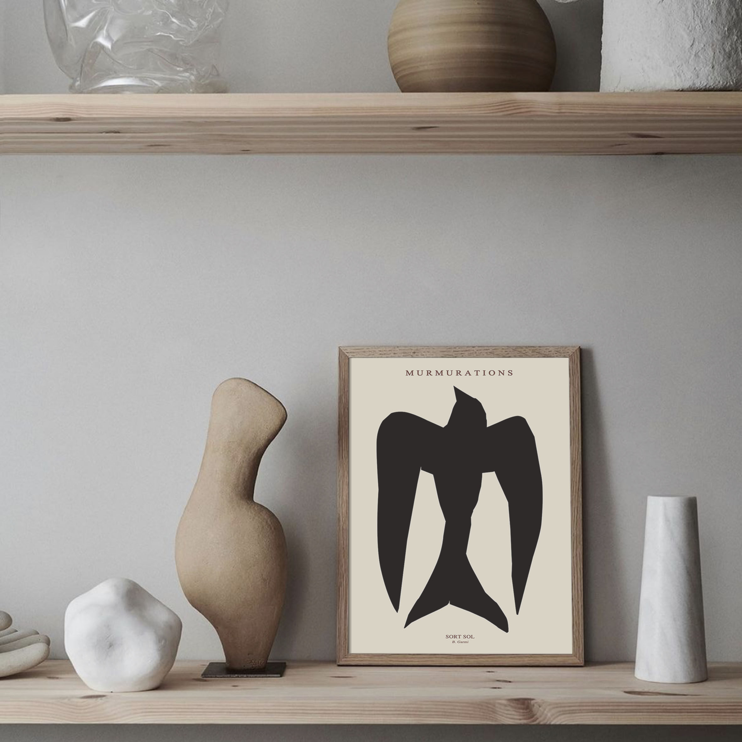 欧洲设计师款咖啡馆画芯道具海报