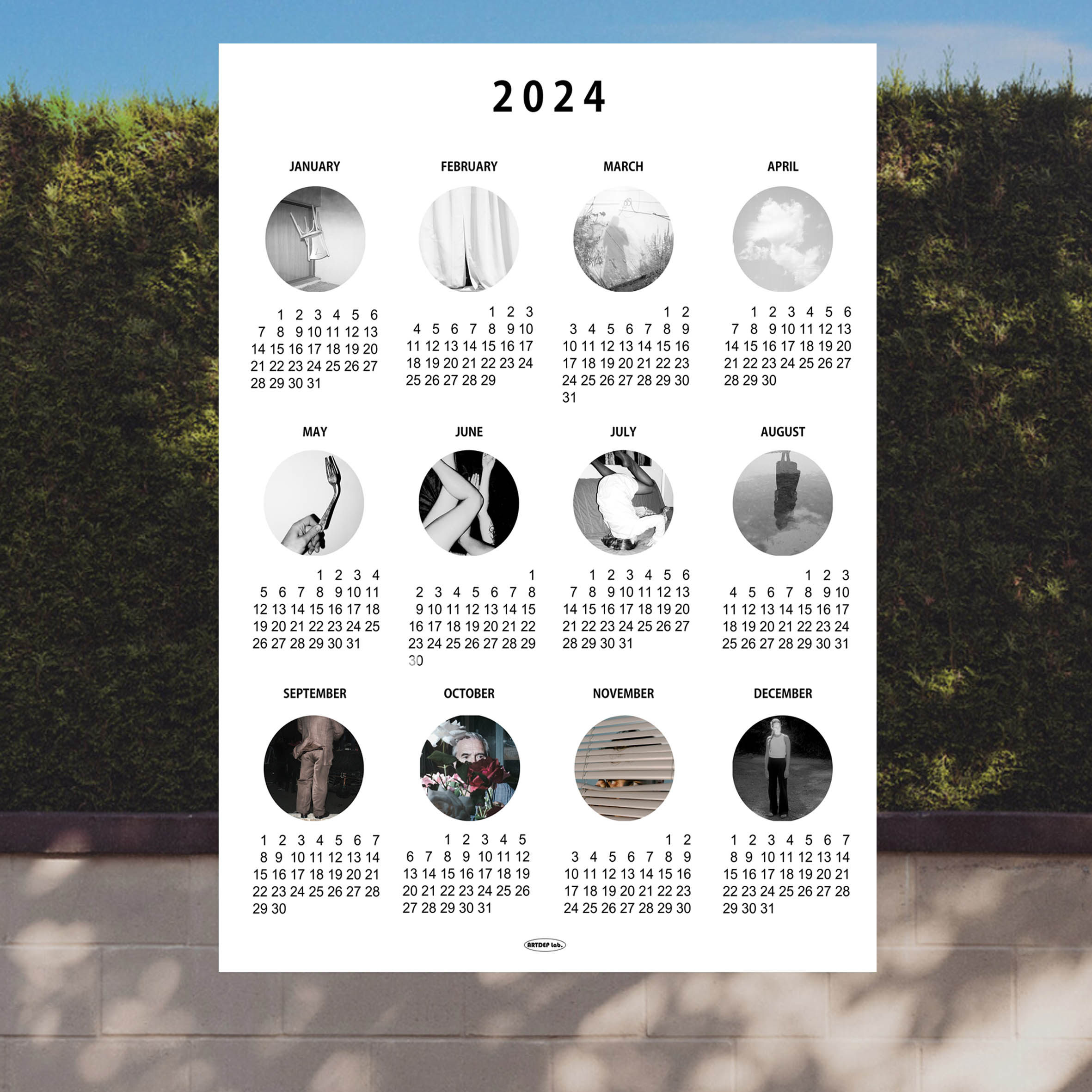 书店咖啡馆工作室日历海报装饰画