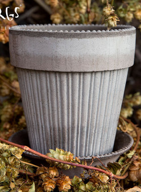 bdbf官方店Bergs Potter西蒙娜系列手工陶土花盆植物盆栽兰花多肉