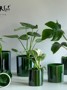 bdbf官方店Bergs Potter宝格仕罗密欧系列上釉手工绿植盆栽兰花盆