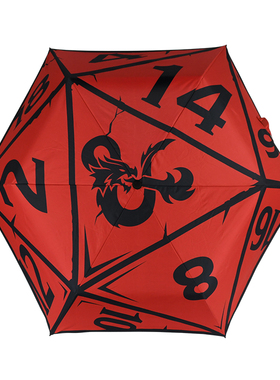 现货 龙与地下城多面骰子便携折叠雨伞DND游戏周边FANTHFUL