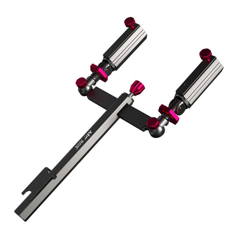 佳钓尼双炮台支架炮台支架钓竿支架新款铝合金钓箱钓椅钓台通用竿