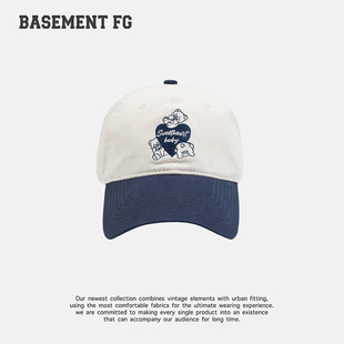 BASEMENT FG美式复古简约百搭休闲宽松棒球帽女244010105009