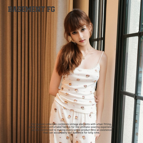 BASEMENTFGxHelloKitty夏日可爱风碎花吊带背心女261010293005