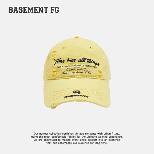 BASEMENT FG美式复古简约百搭休闲刺绣棒球帽鸭舌帽244010103046