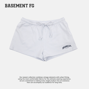 BASEMENTFG美式复古运动短裤女抽绳休闲百搭显瘦261130046028