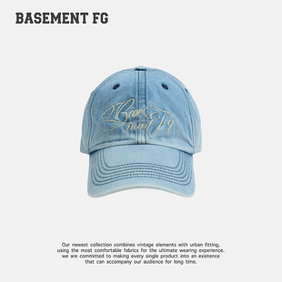 BASEMENT FG美式复古百搭休闲牛仔棒球帽鸭舌帽男女254010035284