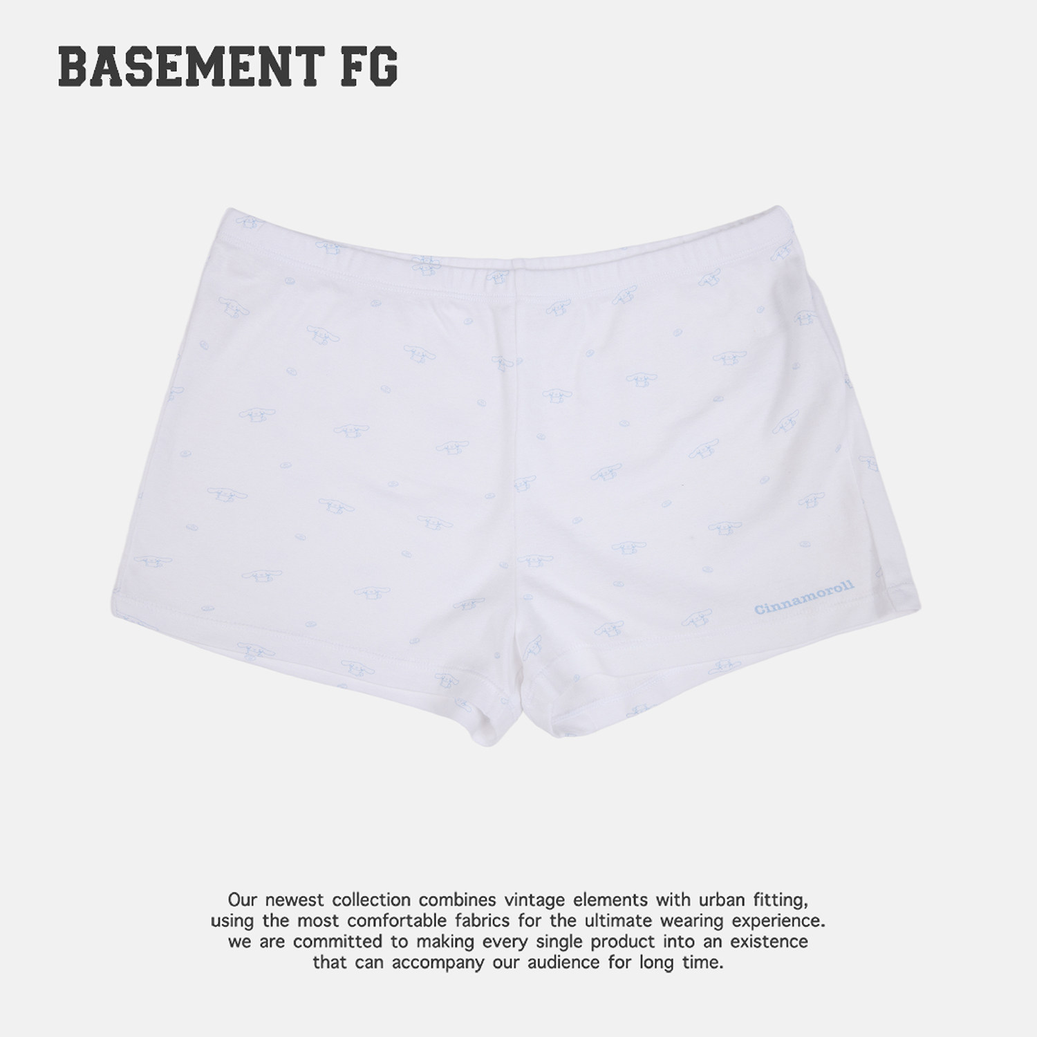 BASEMENTFG美式复古印花短裤女运动休闲百搭短裤261130033003图片