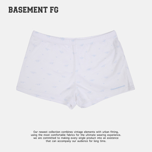 BASEMENTFG美式复古印花短裤女运动休闲百搭短裤261130033003