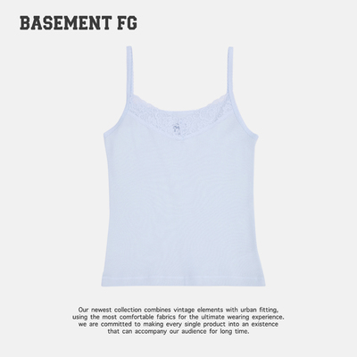 BASEMENTFG复古蕾丝吊带背心女百搭修身显瘦白色打底261010020028