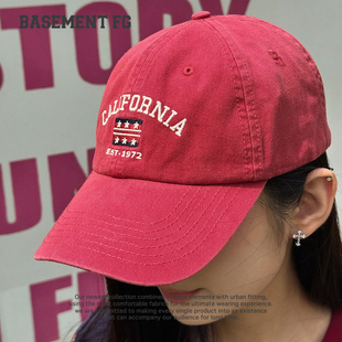 BASEMENTFG美式复古刺绣棒球帽软顶鸭舌帽遮阳264010019023