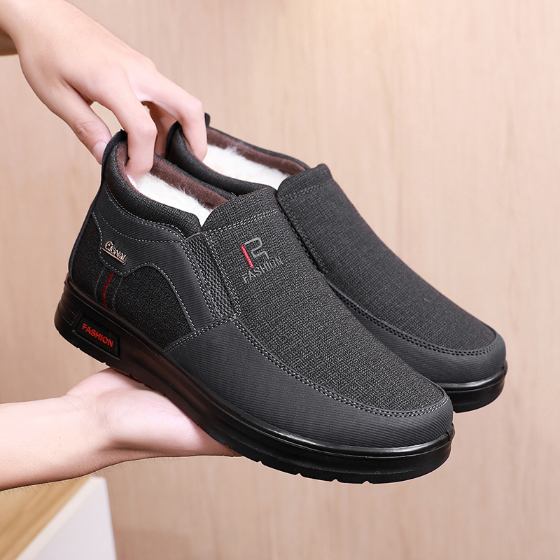 老北京纯羊毛布鞋防滑加厚保暖棉