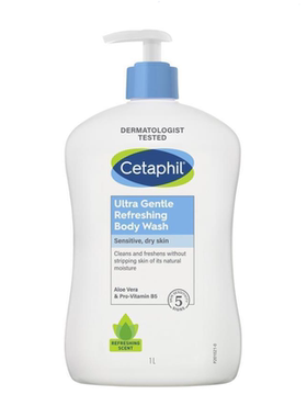 美国Cetaphil Ultra Gentle Refreshing BodyWash 丝塔芙沐浴露1L