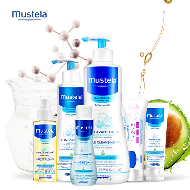 法国 Mustela 妙思乐身体乳/洗护二合一/面霜按摩油/护臀霜思恬