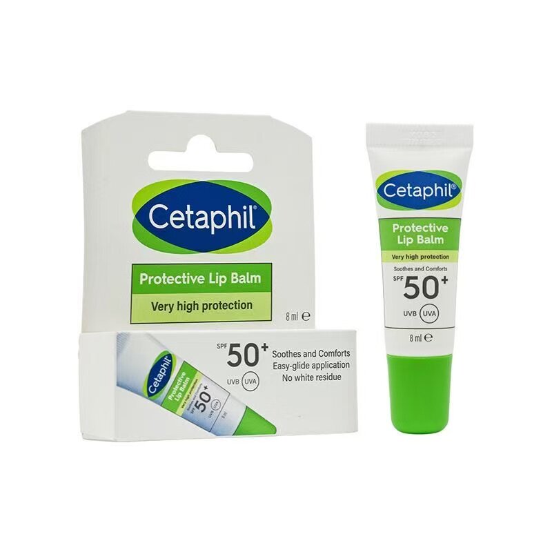 Cetaphil丝塔芙深层修护滋润唇膏SPF50+8ml保湿防干裂淡纹补水