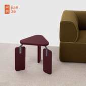 设计师简约三角圆形茶几边几金属包豪斯时尚 间则Joint Table 搭配