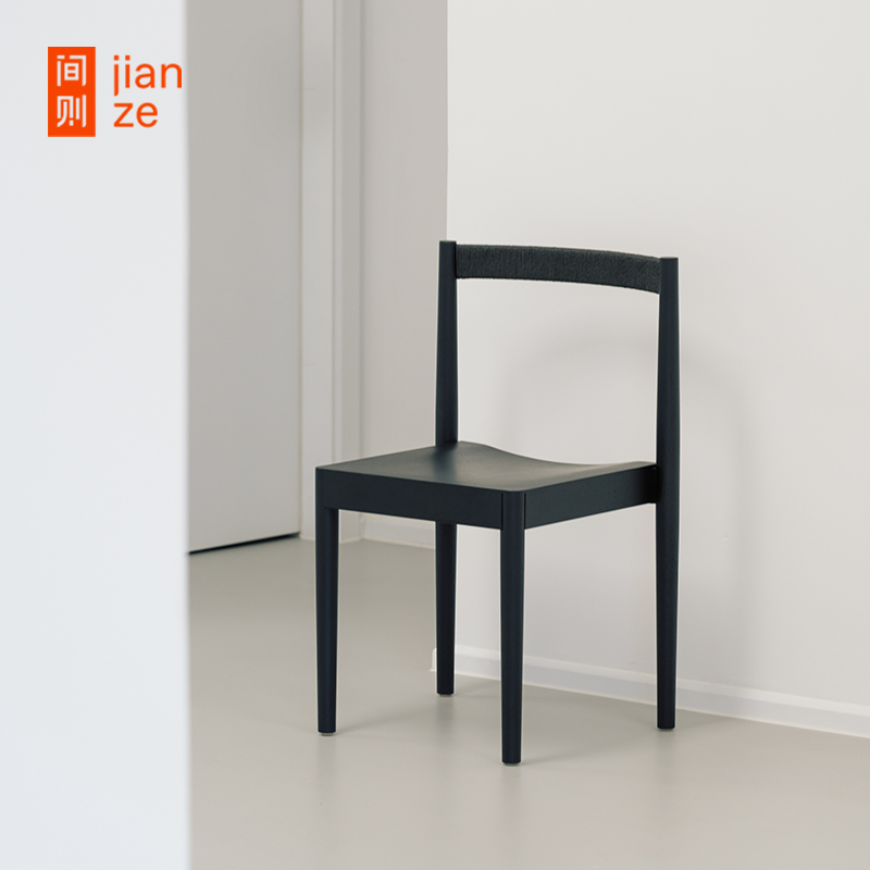 设计师餐厅家用书椅间则实木北欧