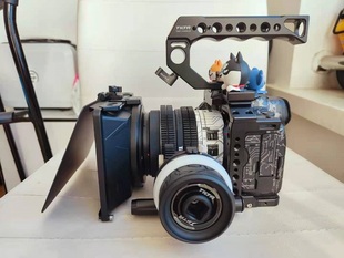 MINI轻型跟焦器 FX3 单反微单兔笼套件A7S3 遮光斗迷你款 GH5