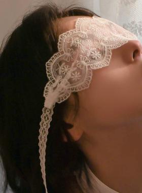 情趣眼罩蕾丝黑色纯欲性感内衣禁欲系面纱氛围感蒙眼情调情趣女