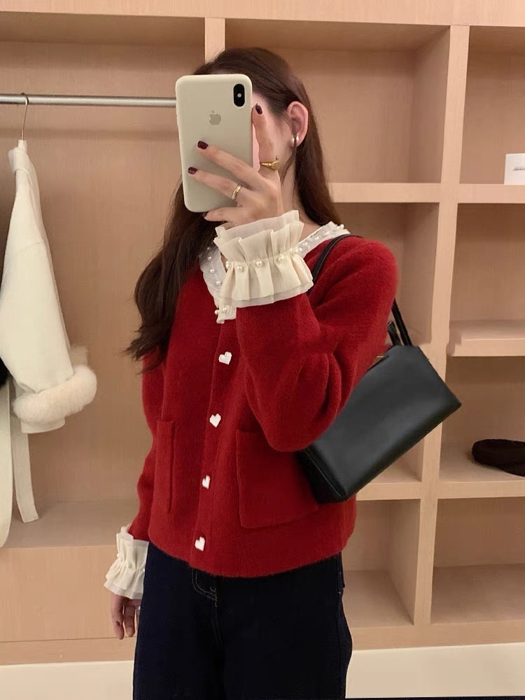 开衫小香风毛衣外套女春秋新款