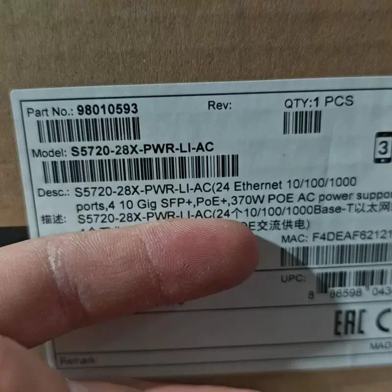 售前询价S5720-28X-PWR-LI-AC