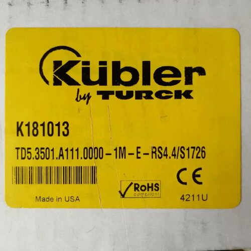 售前询价全新TURCK编码器TD5.3501.A111.0000-1M-E-RS4.4/S1726 K
