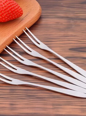 水果叉不锈钢套装创意可爱家用欧式小奢华叉子家用水果签果插