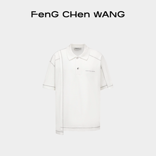 POLO上衣 春夏系列解构错位拼接层次短袖 FengChenWang