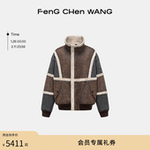 拼接里外两穿宽松夹克男女同款 FengChenWang 外套