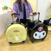 原创布丁狗行李箱可爱小恶魔旅行箱万向轮手提登机箱可坐行李拖箱